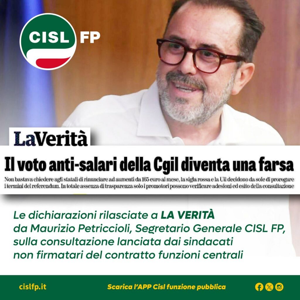 CCNL Funzioni Centrali. Una consultazione che penalizza i lavoratori 2 CCNL Funzioni Centrali. Una consultazione che penalizza i lavoratori | Cisl Fp | Funzione Pubblica