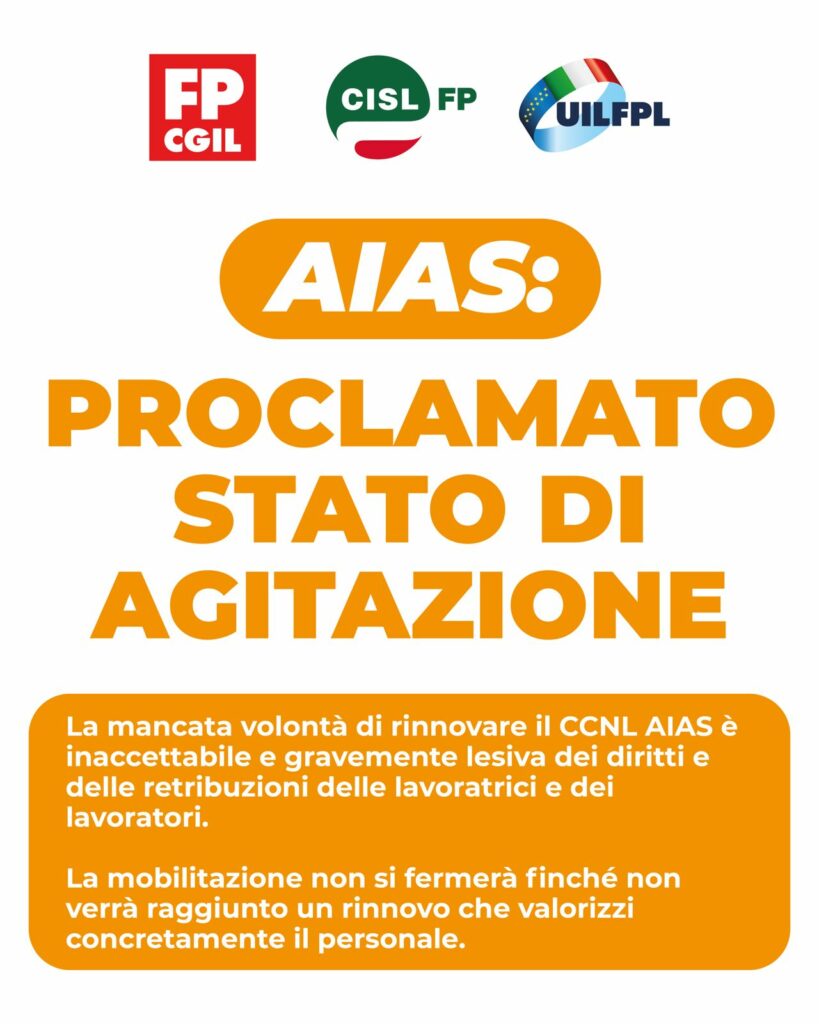 AIAS. Proclamazione dello Stato di Agitazione: Un Passo Necessario per i Diritti dei Lavoratori 2 AIAS. Proclamazione dello Stato di Agitazione: Un Passo Necessario per i Diritti dei Lavoratori | Cisl Fp | Funzione Pubblica