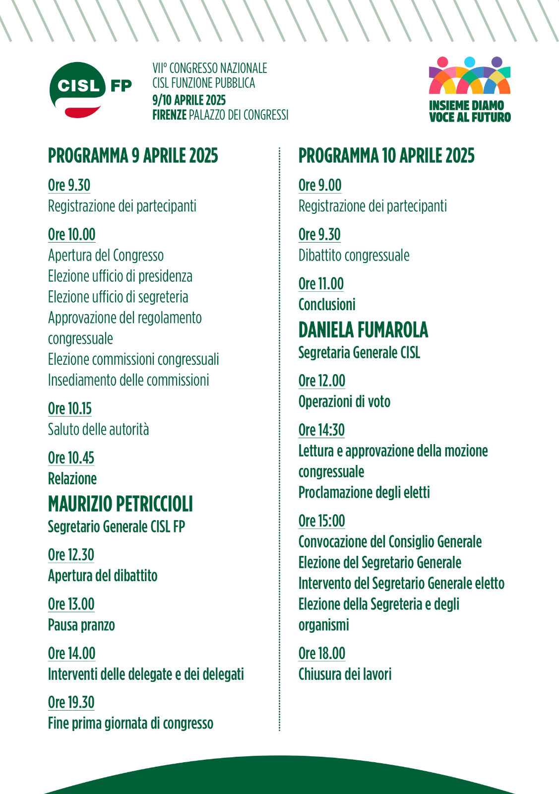 VII° Congresso Nazionale CISL FP. Petriccioli: “Diamo voce ai servizi pubblici, alle persone, al futuro del Paese” 1 VII° Congresso Nazionale CISL FP. Petriccioli: “Diamo voce ai servizi pubblici, alle persone, al futuro del Paese” | Cisl Fp | Funzione Pubblica
