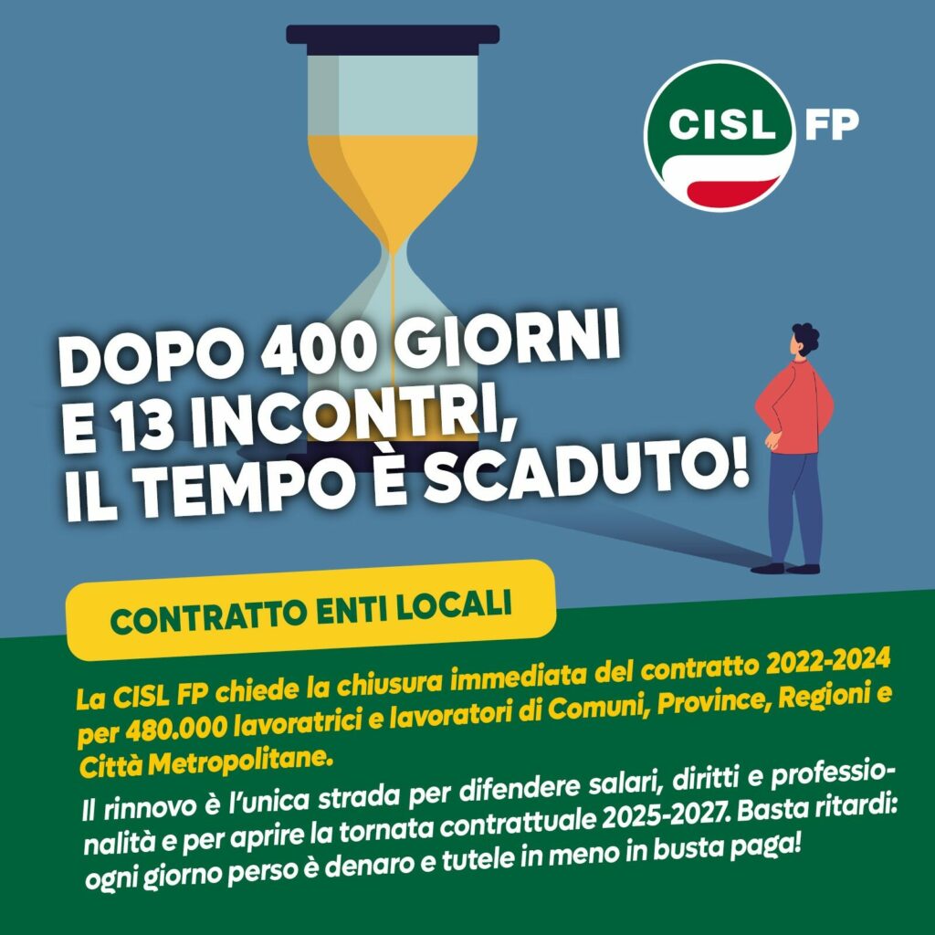 Enti Locali. CISL FP: Dopo 400 giorni e 13 incontri è ora di rinnovare il CCNL 2 Enti Locali. CISL FP: Dopo 400 giorni e 13 incontri è ora di rinnovare il CCNL | Cisl Fp | Funzione Pubblica