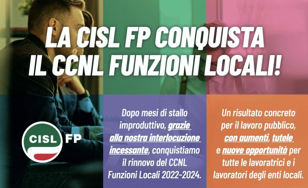 Via libera alla pre-intesa per il CCNL Funzioni Locali 2022-2024 | Cisl Fp | Funzione Pubblica