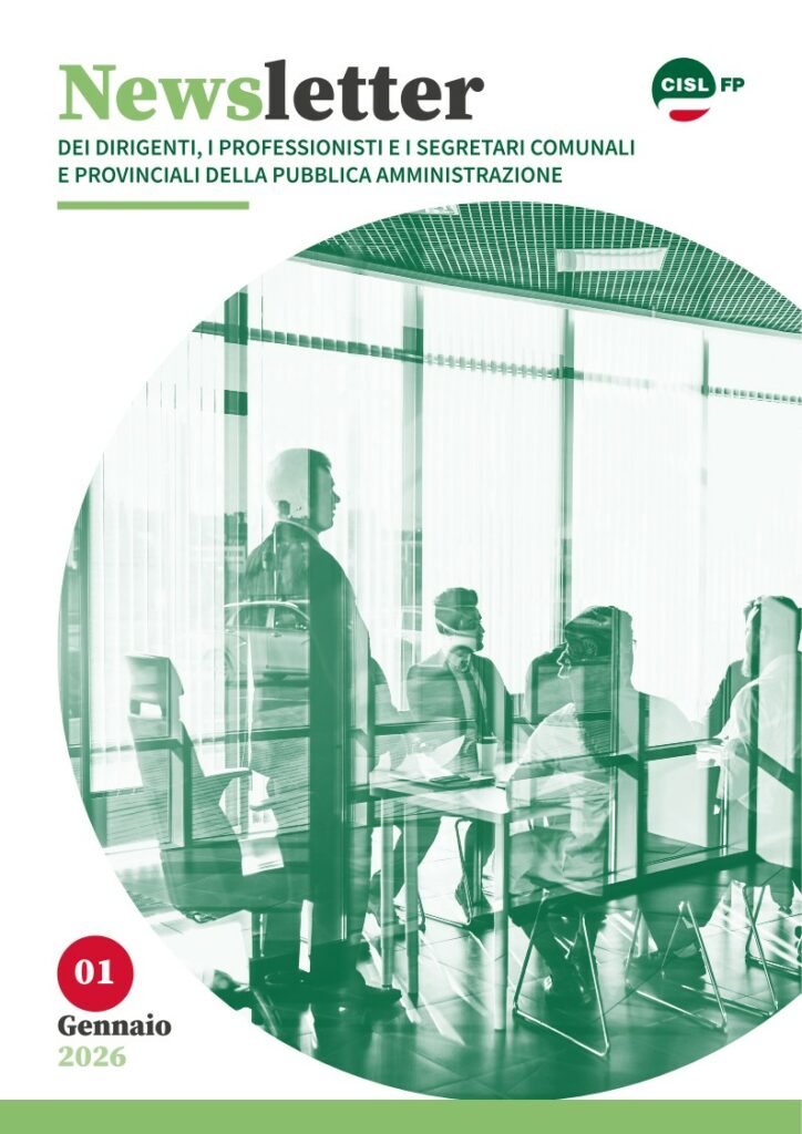NEWSLETTER DIRIGENTI - Gennaio 2026 2 NEWSLETTER DIRIGENTI - Gennaio 2026 | Cisl Fp | Funzione Pubblica